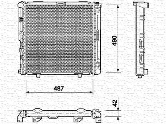 MAGNETI MARELLI radiatorius, variklio aušinimas 350213690000